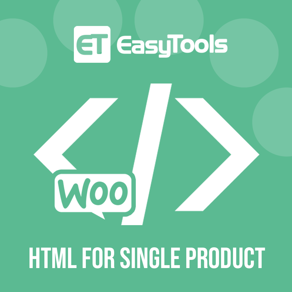 HTML for Single Products