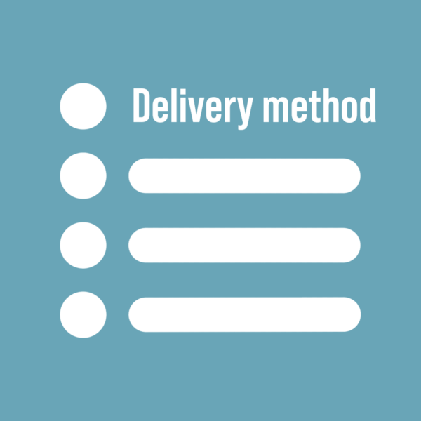 Order Overview Delivery method